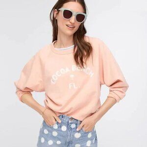 J. Crew Garment-dyed "Cocoa Beach" Crewneck Sweatshirt XXS